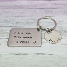 theta_jewellery_Family Sayings Keyring for Grandad