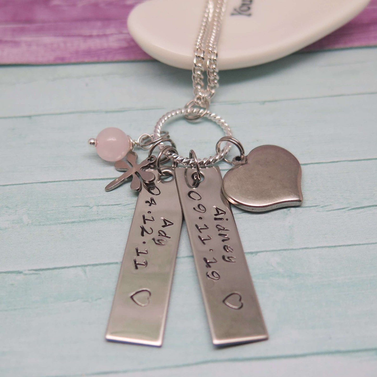 Hand Stamped Tag Necklace