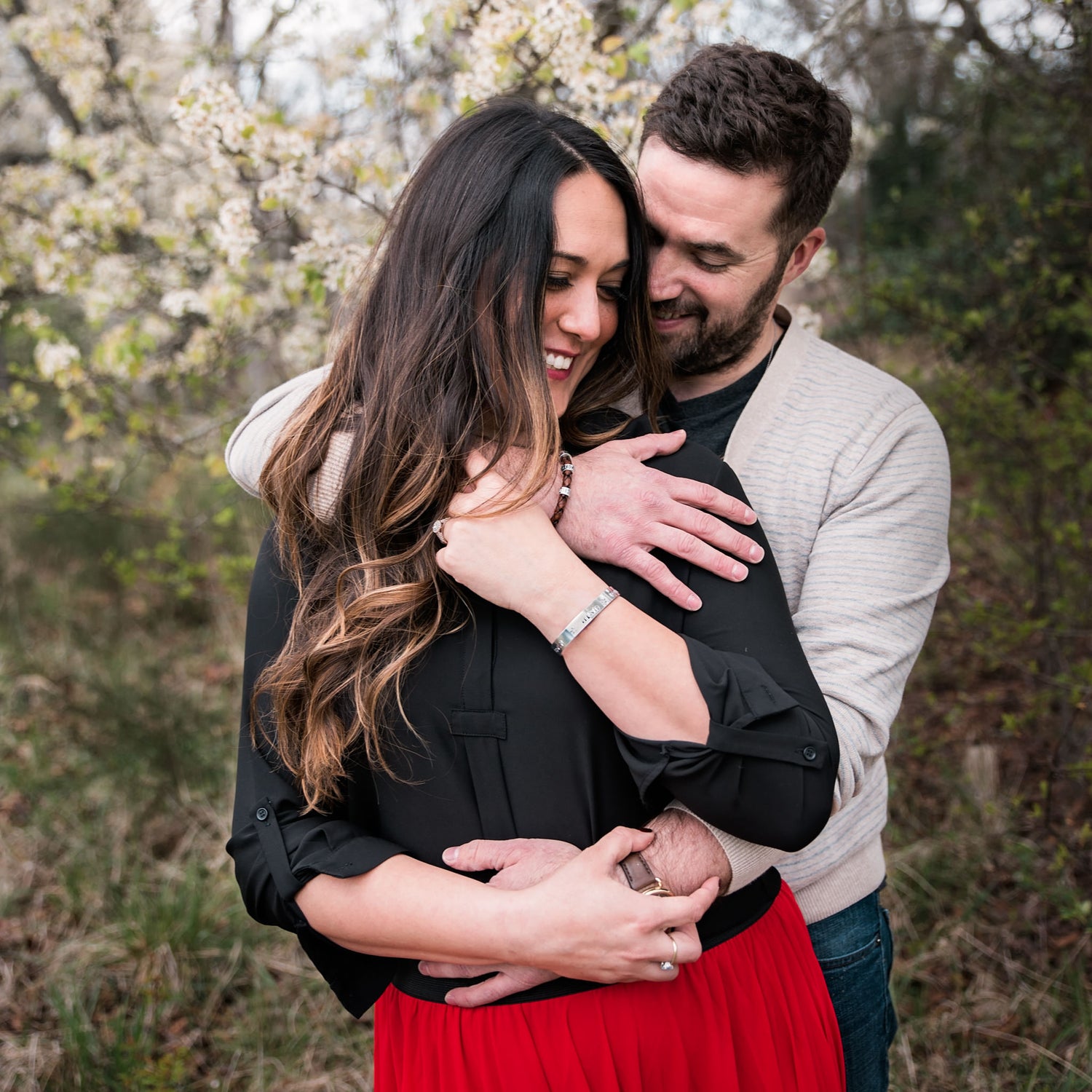 Husband with Wife looking happy