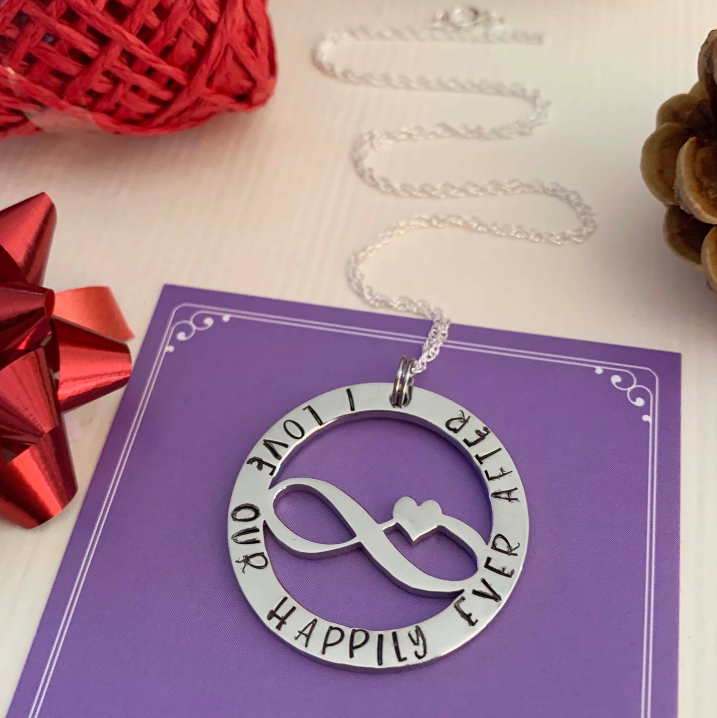 Necklace for Partner - 'I love our happily ever after'