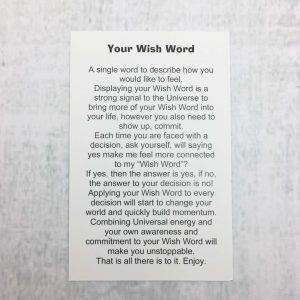 Wish Word Card