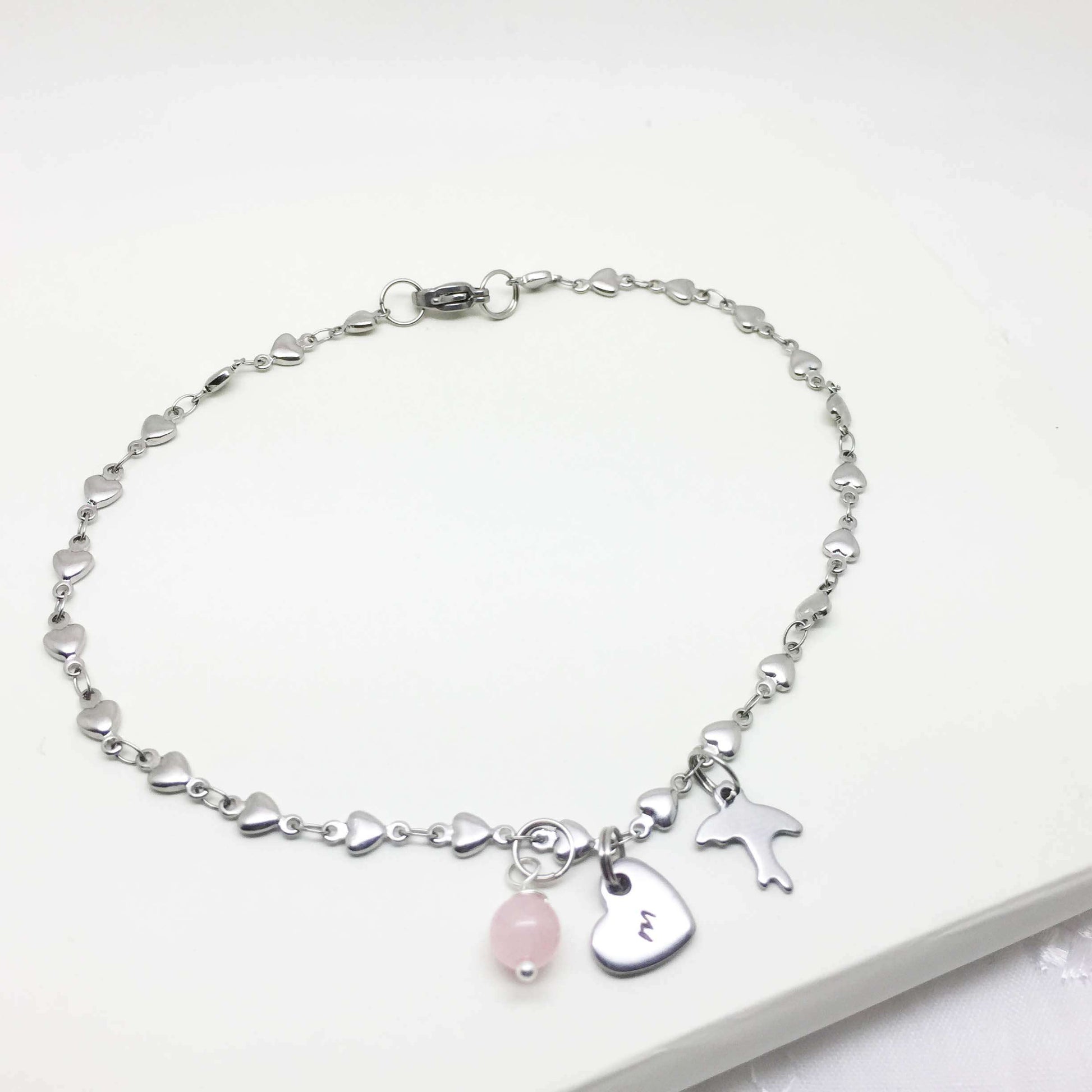 Heart Charm Anklet