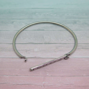 Personalised Bangle with catch open
