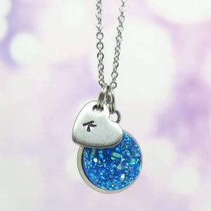 theta_jewellery_Blue Druzy Necklace