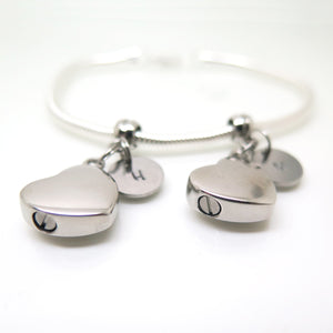 theta_jewellery_Double Cremation Urn Jewellery - Bracelet with Two Urns