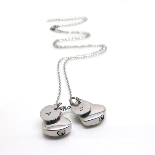 theta_jewellery_Double Cremation Urn Jewellery - Necklace with Two Urns