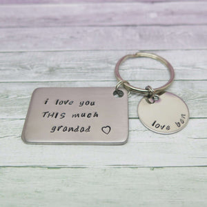 theta_jewellery_Family Sayings Keyring for Grandad