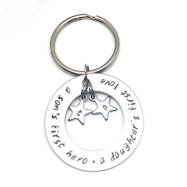 Family Keyring Personalised with Initials