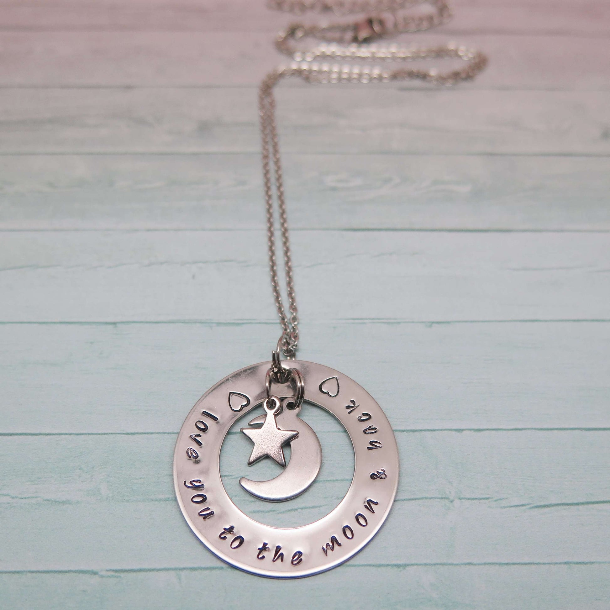 Love you to the Moon and Back Necklace