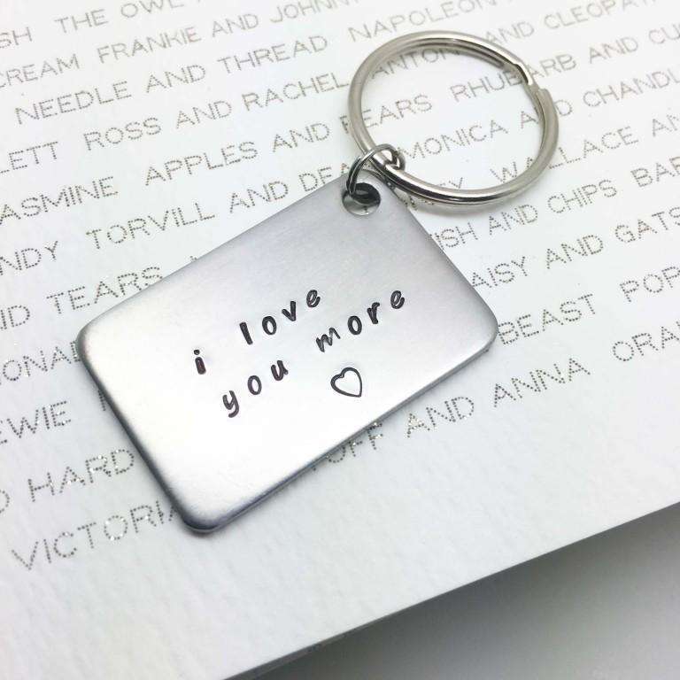 Personalised Keyring with a Family Saying