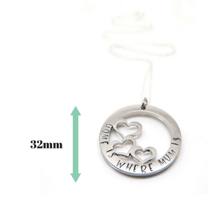 theta_jewellery_Necklace for Mum - 'Home is Where Mum is'