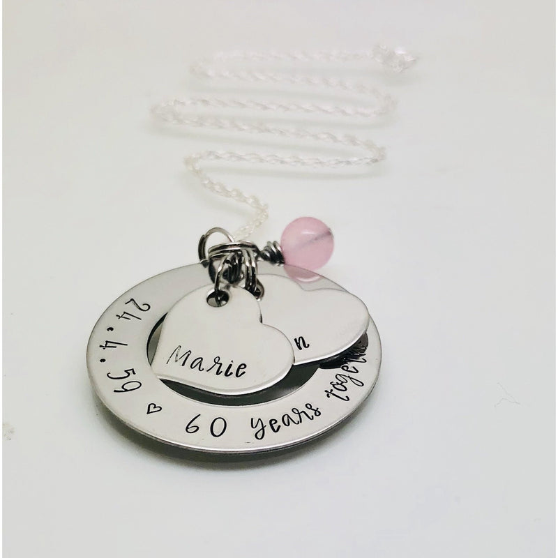Buy Personalised Name and Date Necklace / Custom Name Jewellery / Date  Necklace / Multi Disc Necklace / Engraved Necklace Online in India - Etsy