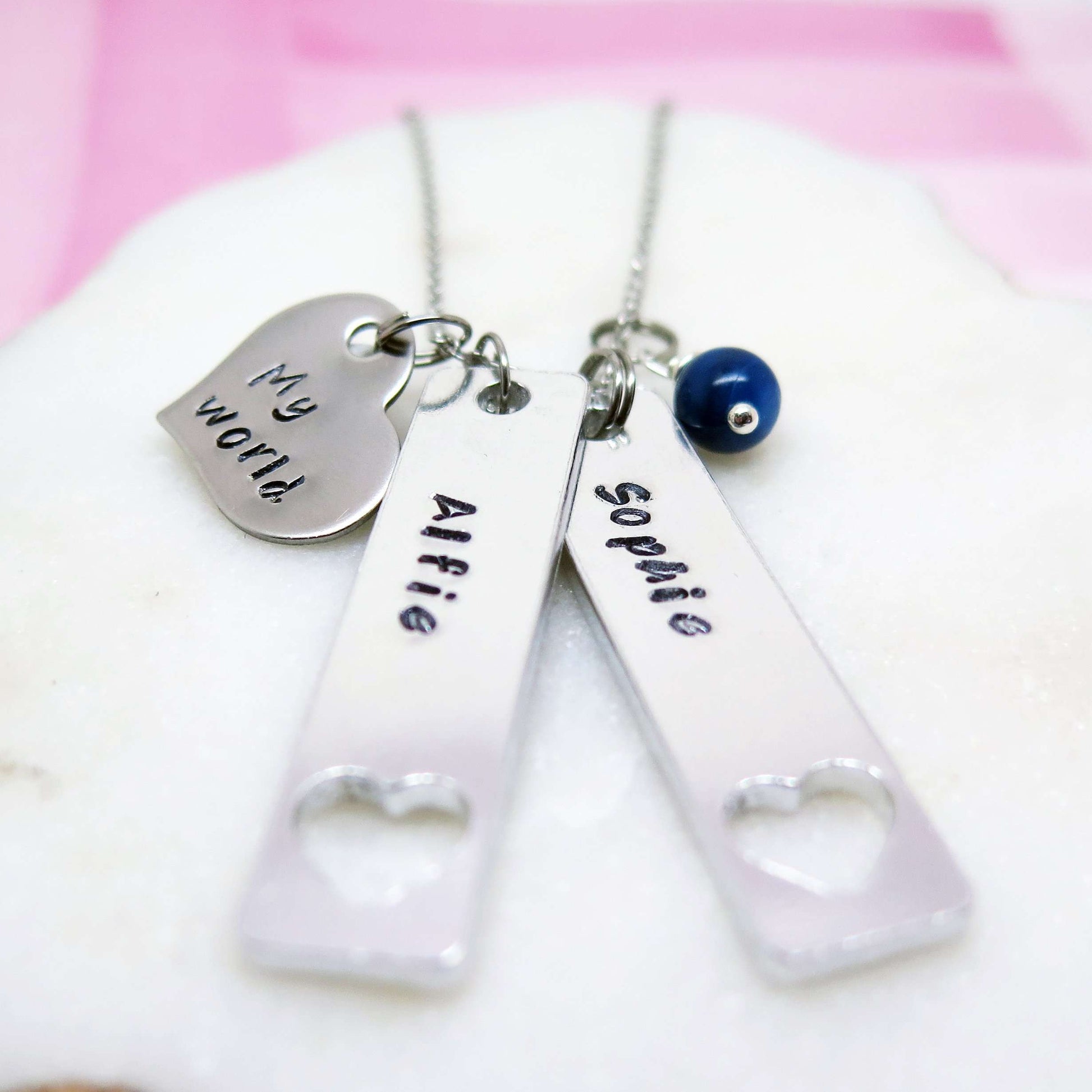 theta_jewellery_Personalised Family Necklace - My World