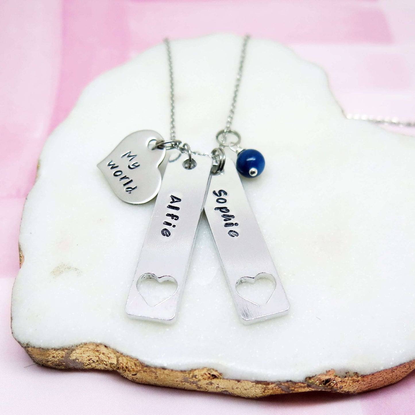 theta_jewellery_Personalised Family Necklace - My World