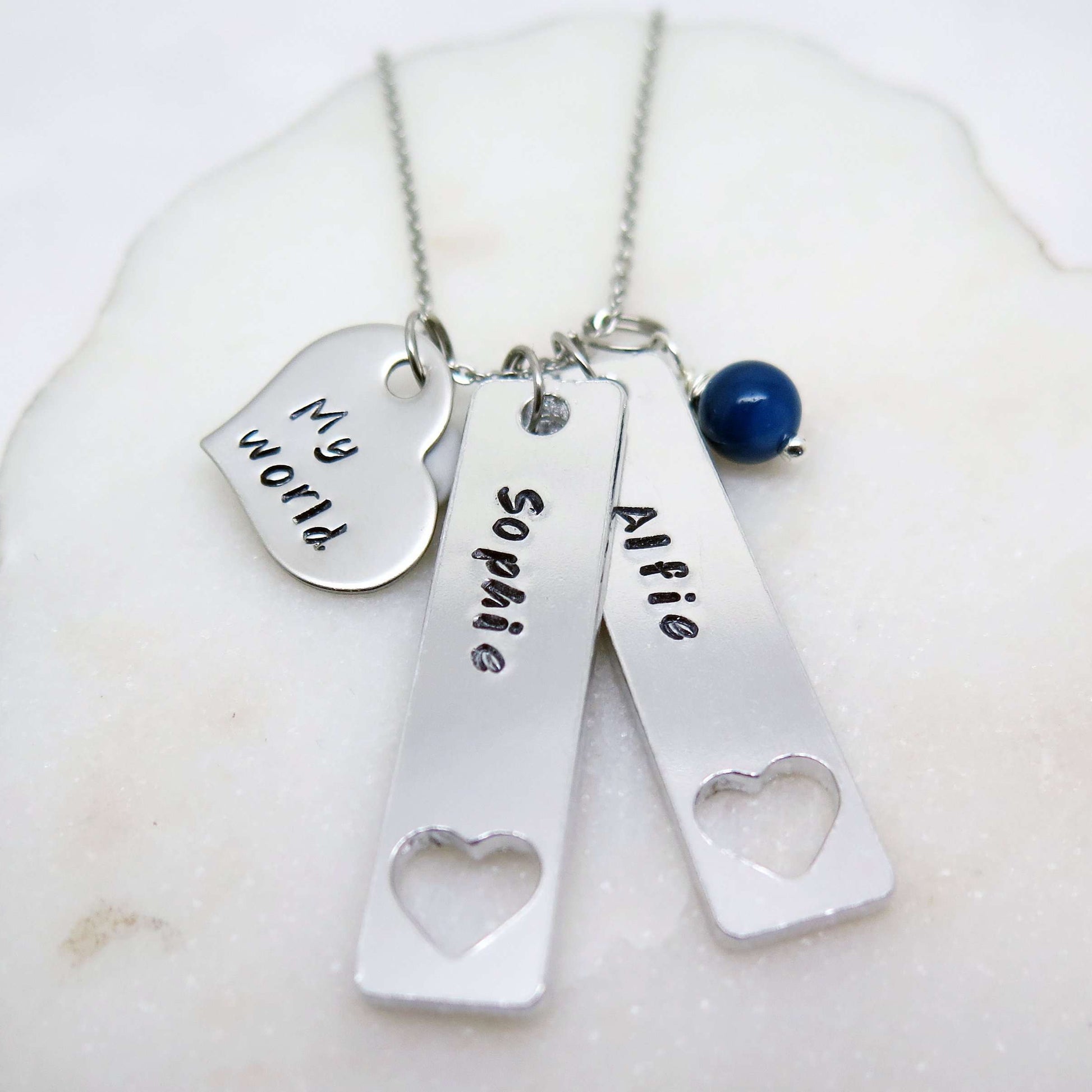 theta_jewellery_Personalised Family Necklace - My World