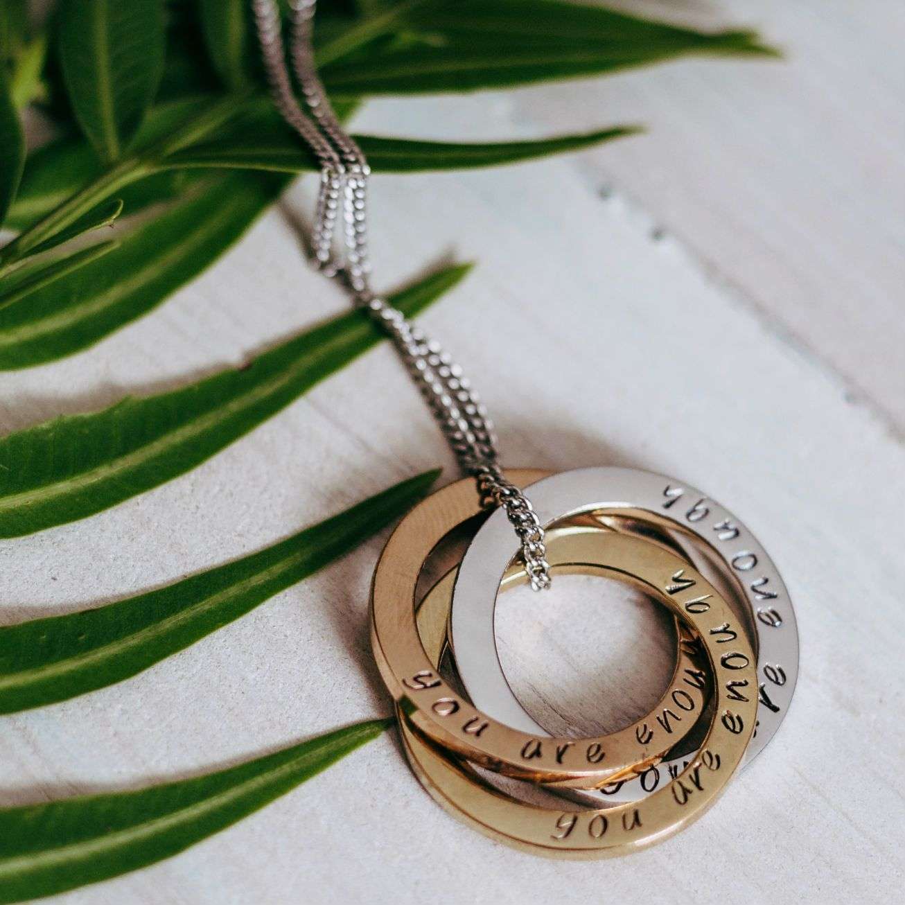 personalised russian ring necklace