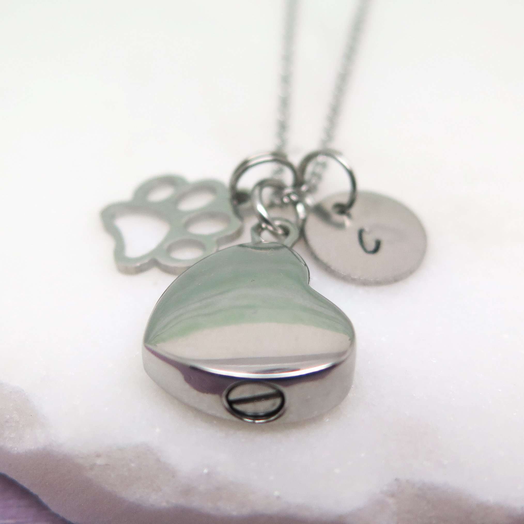 Celtic Round Memorial Necklace | Footprints & Whispers