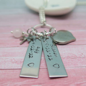 Hand Stamped Tag Necklace 
