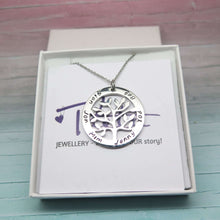 Personalised Tree of Life Necklace in a gift box